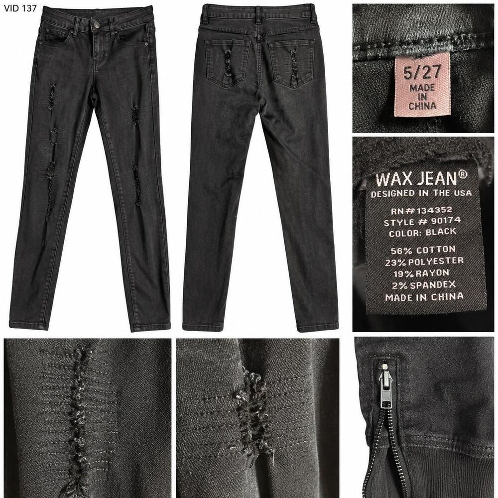 Wax-jean Women's Black Jeans